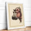 Hippopotamus Study Botanical - Framed Print-2047590968-2047590975