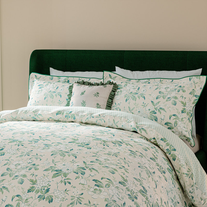 Briar Bloom Cotton Duvet Cover Set Set, Single Duvet Cover + 1 Single Pillowcase