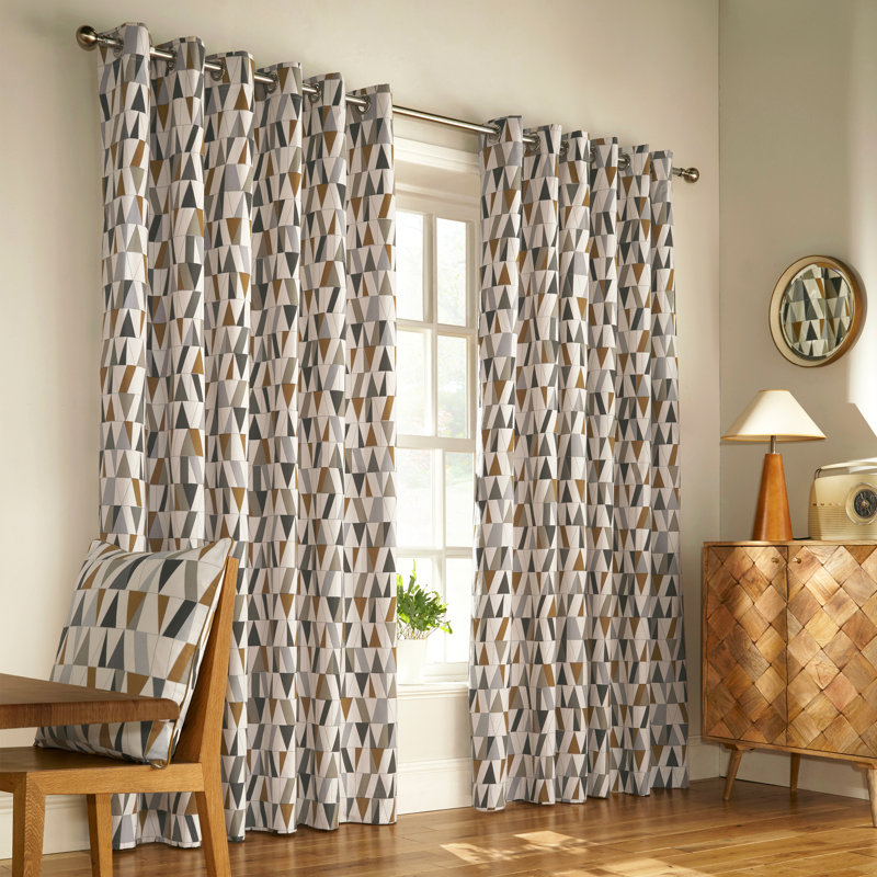 Room Darkening Curtain Pair, 168 W x 137 D cm