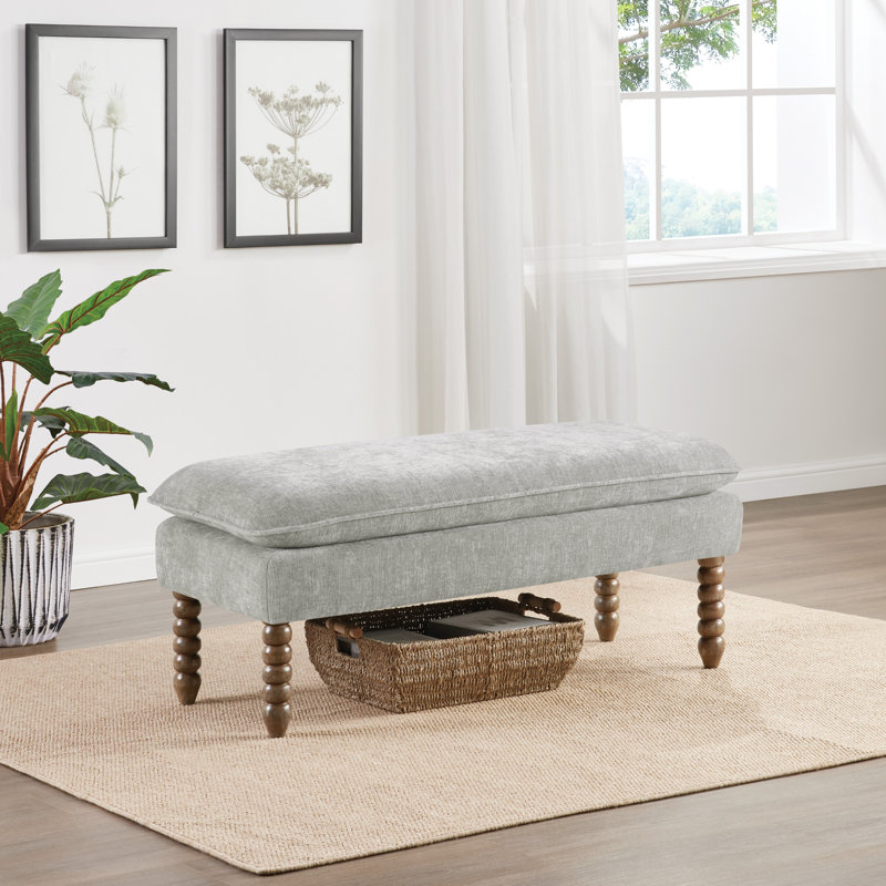 Banc à plateau-coussin Selina, Brouillard