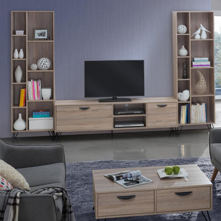 Solid wood deals entertainment wall units