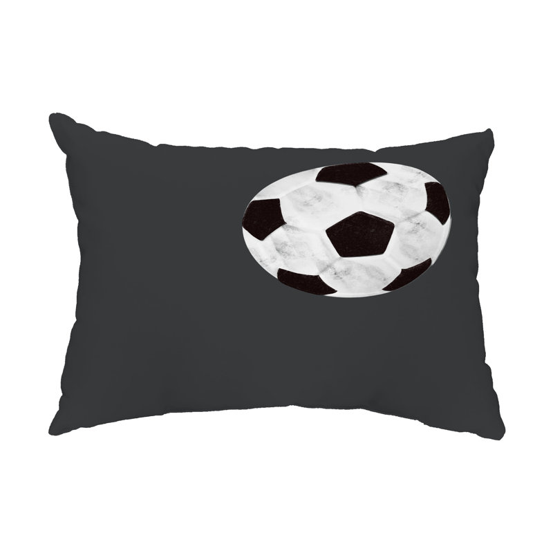  Coussin lombaire d'extérieur Soccer Ball, Gris