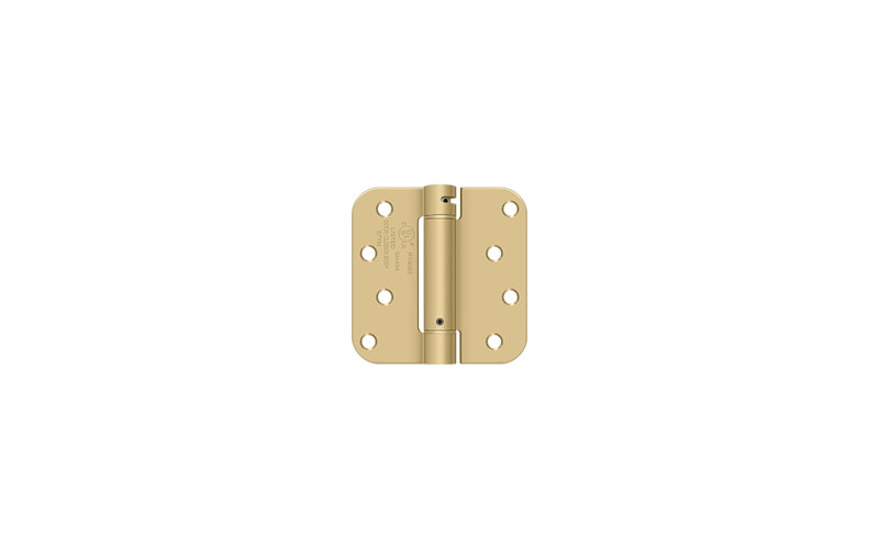 Steel Hinge, Brushed Brass