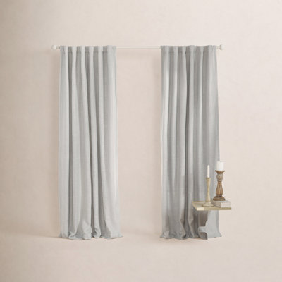 Linen Herringbone Blackout Polyester Curtain