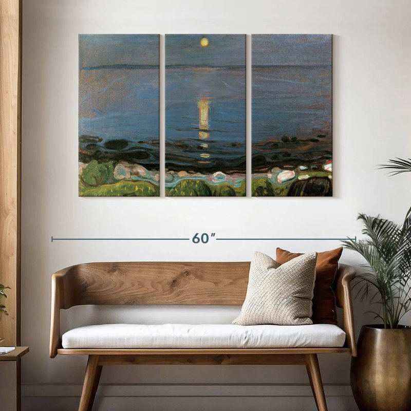 Avery Summer Night By The Beach, H 32 po x l 50 po