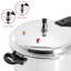 MegaChef 7 Quart Aluminum Stovetop Pressure Cooker, Induction Compatible