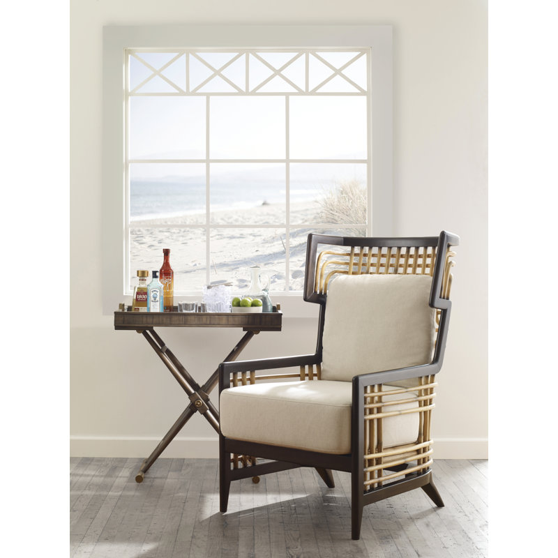 Caribe Solid Wood End Table, Mink Gray