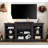 Wood Top TV Stand With Shelves-28488968-15924419