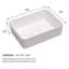 Lavabo de salle de bain rectangulaire en céramique blanche 19 "X15"-123626441