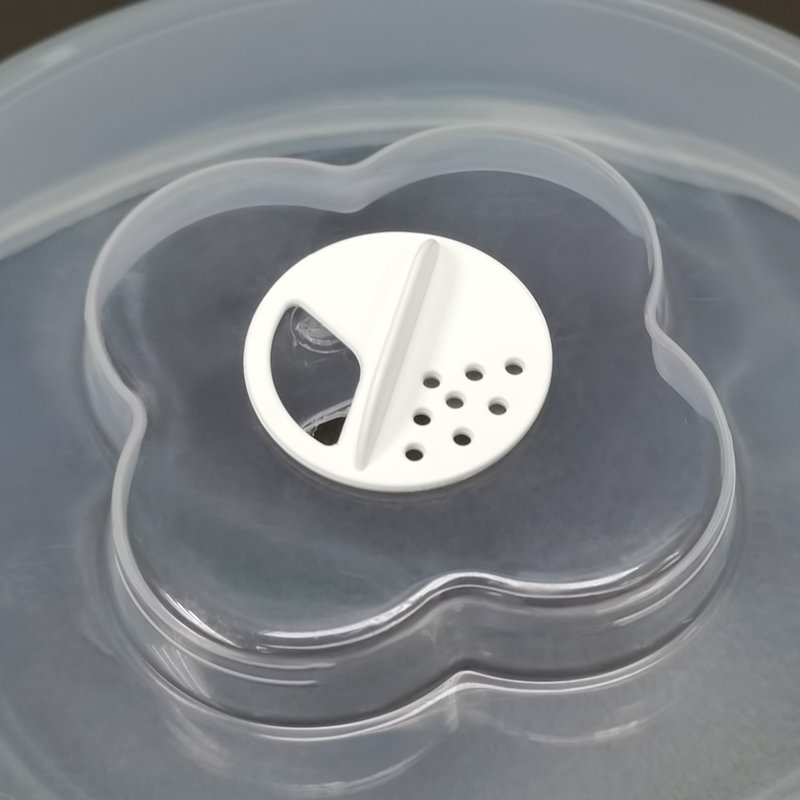 Fixtureisplays® 11,4 pouces avec couvercle anti-éclaboussures pour micro-ondes transparent pour nourriture, couvercle transparent avec bouches d'aération réglables 22015
