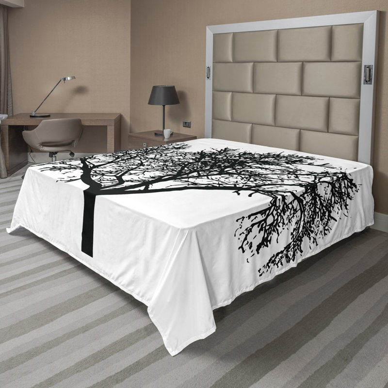 Microfiber No Pattern And Not Solid Color Flat Sheet, California King Flat Sheet