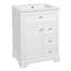 Meuble-lavabo de salle de bain avec support de rangement à 2 niveaux-540097672