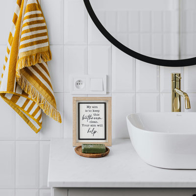 Mon but est de garder cette salle de bain propre