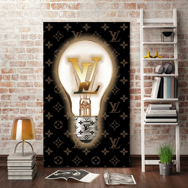 Louie Vuitton Is Away A Good Idea (Vertical) par By Jodi - impression, Toile tendue, H 30 po x l 18 po x P 1 po