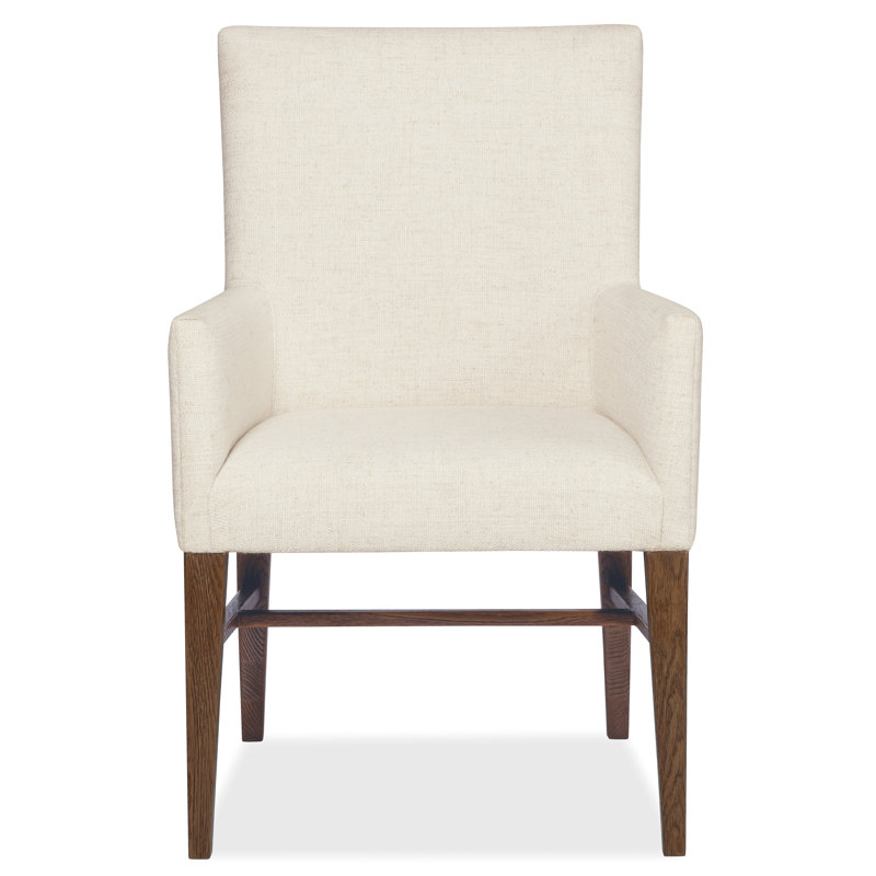 Chaise avec accoudoirs rembourrée Driftwood, Noyer