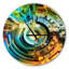 Sentiers du vitrail - Horloge murale moderne-34140763