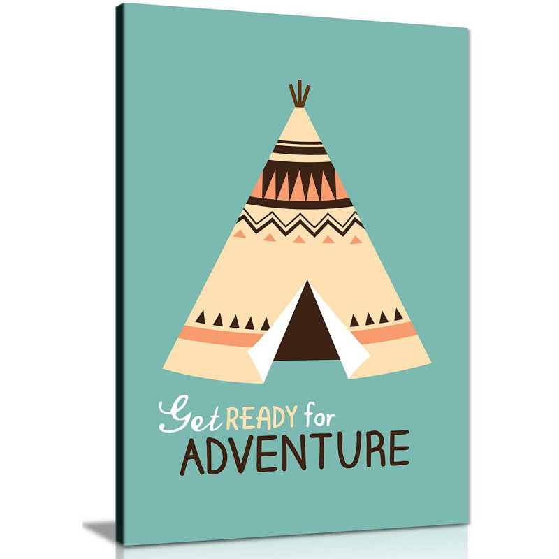 Cherokee Wigwam Adventure - Wrapped Canvas Print, 31cm H x 20cm W