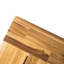 Banc de salle à manger en bois d'acacia, banc de patio sans dossier