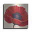 Luxe métal Art «Red Poppy I» par Tim O'Toole, métal