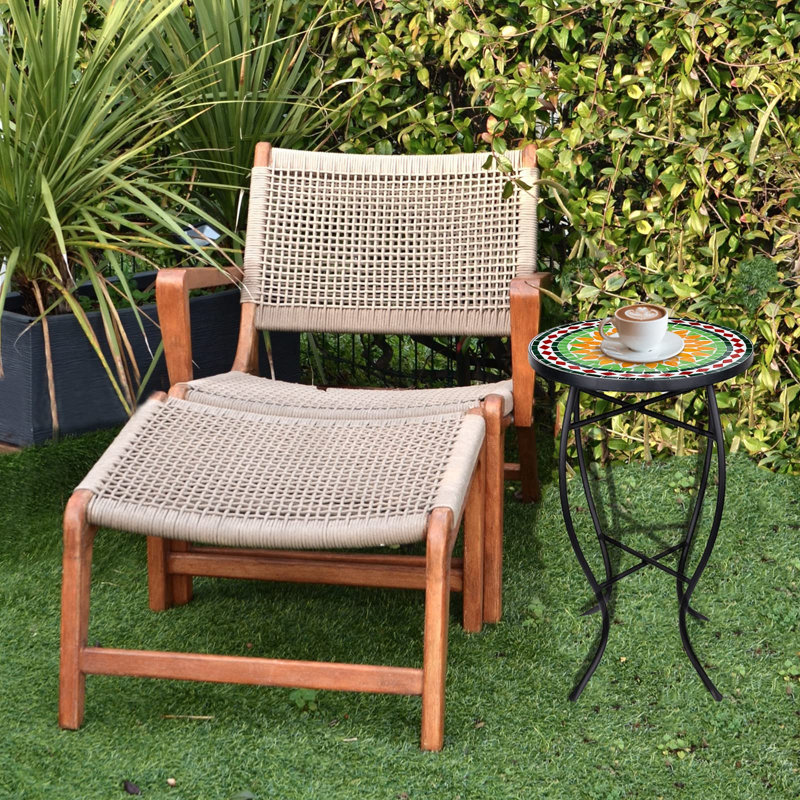 Table de bout en acier 20,86 po Nesika