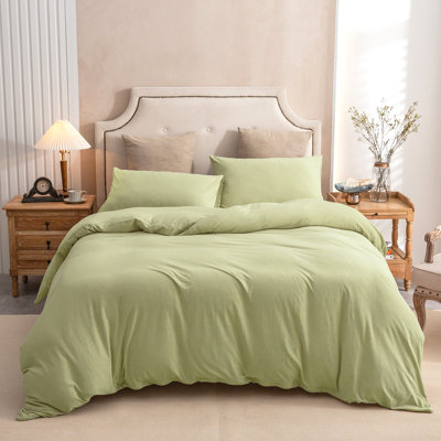 HOME BEDDING Jersey Cotton Duvet Cover Set