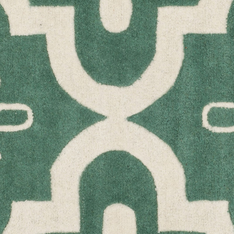 Tennille Floral Wool Hand Woven Area Rug, Rectangle 91 x 152cm