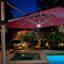 Parasol en porte-à-faux 132 "avec base et doux 12 couleurs pour parasol Casein-2007278724