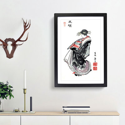 Courtesan on Parade by Katsushika Hokusai - Picture Frame Painting Print
