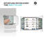FINE FIXTURES Recessed or Surface-Mount Aluminum Medicine Cabinet with Dual-Sided Mirror and Easy-Grip Handle