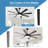 62 Inch Ceiling Fans with Lights and Remote-550904574