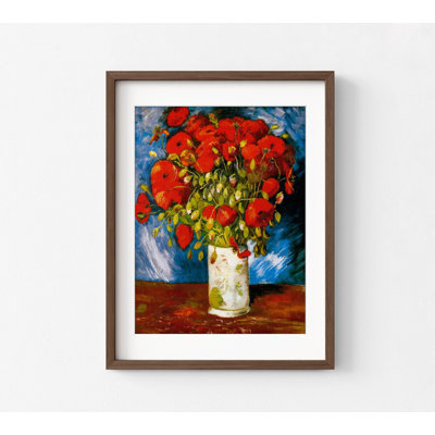 «Humberto Poppies» par Vincent Van Gogh, impressions de fleurs rouges, coquelicots rouges, reproduction de peinture à l'huile, fleur de Van Gogh, art naturel rouge, art mural nature