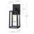 Schlesinger Black Metal Glass Lampshade Dusk to Dawn Sensor Wall Lamp-2052991372