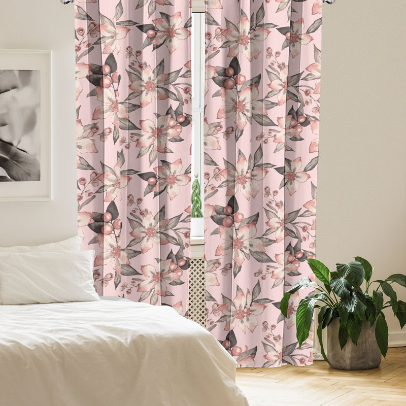 Semi Sheer Curtain Pair, 28" W x 63" L