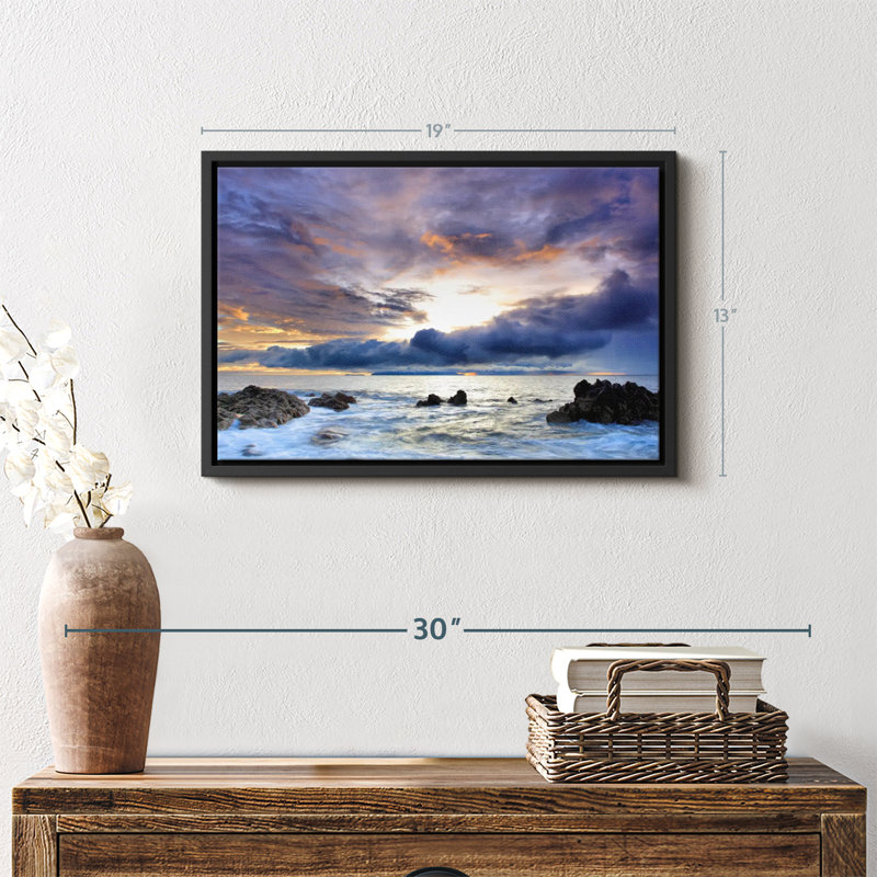 Nature «Tempête à Cannon Beach», H 13 po x l 19 po