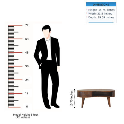Table basse Chestnut Wave