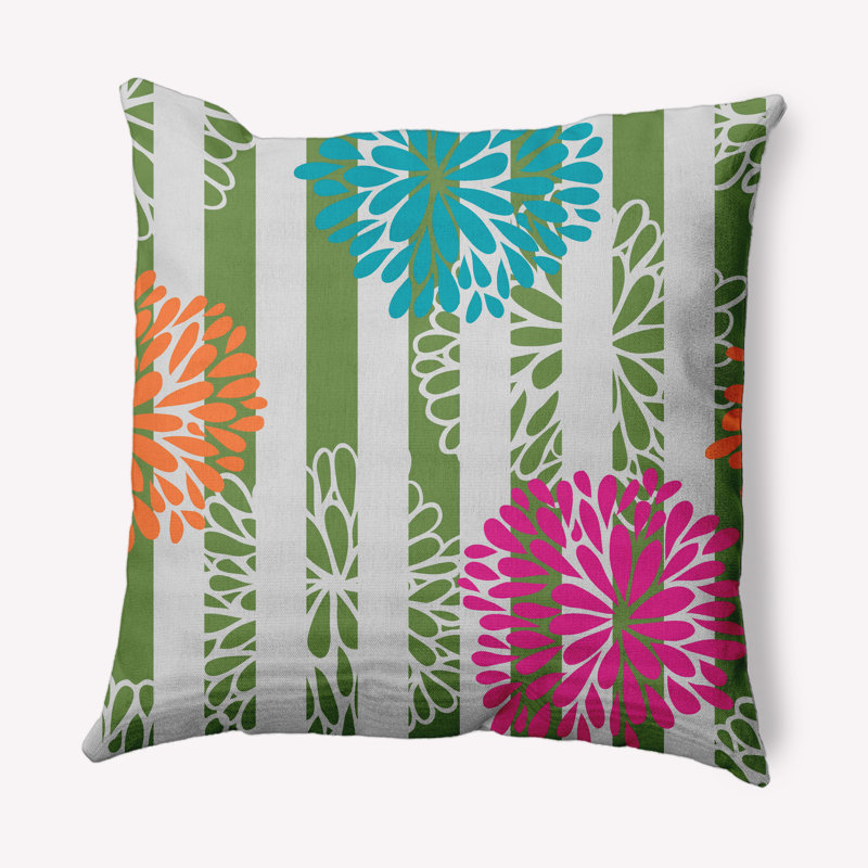Coussin décoratif d'intérieur/d'extérieur, 20 po x 20 po, Vert