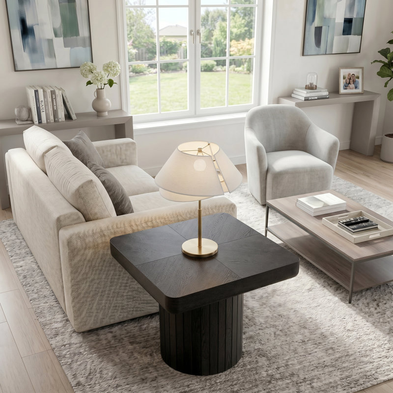Table de bout, table d'appoint carrée, table d'appoint pour le salon