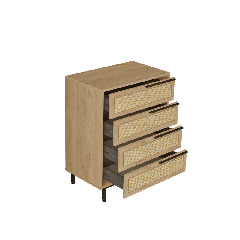 29.45'' W 4 - Drawer Dresser, Oak