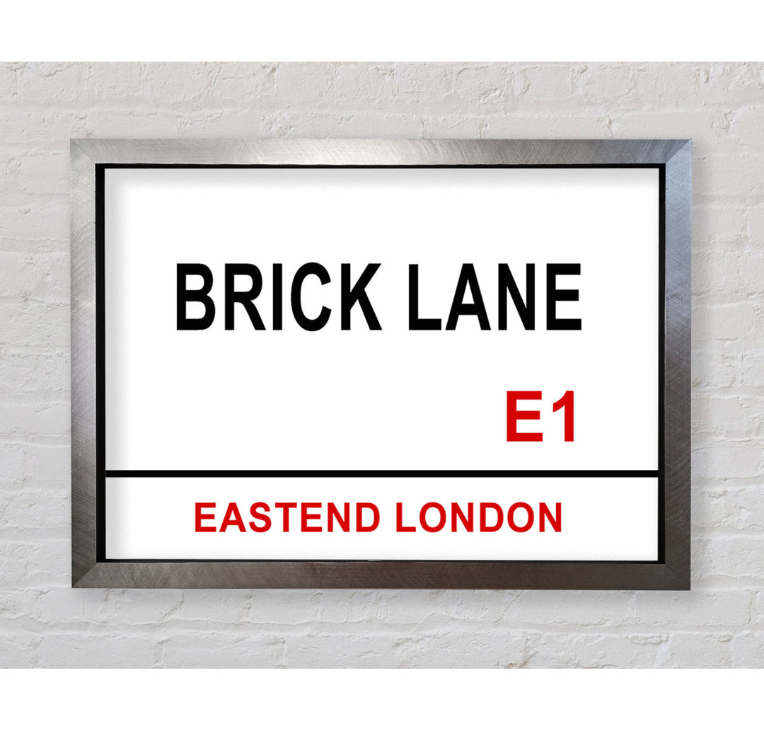 Brick Lane Schilder - Drucken