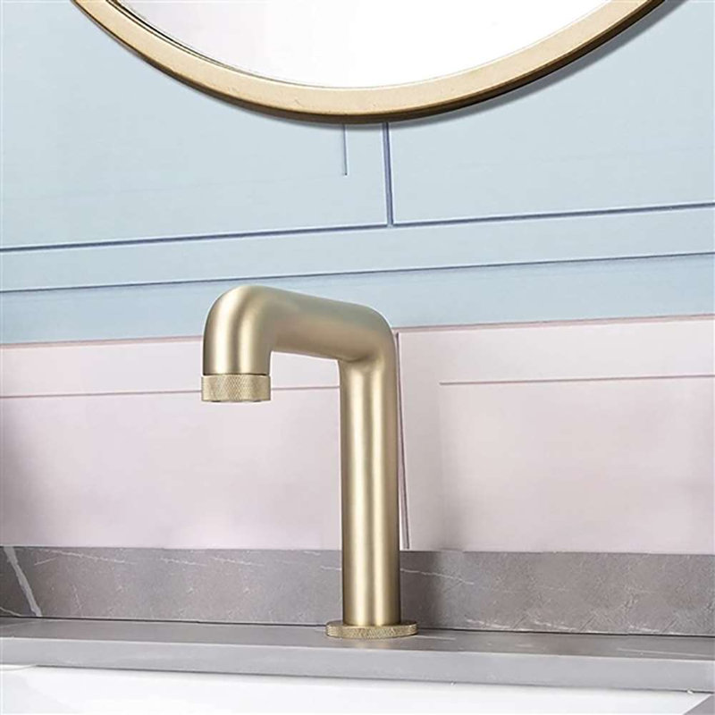 Robinet de comptoir sans contact brossé pour toilettes publiques