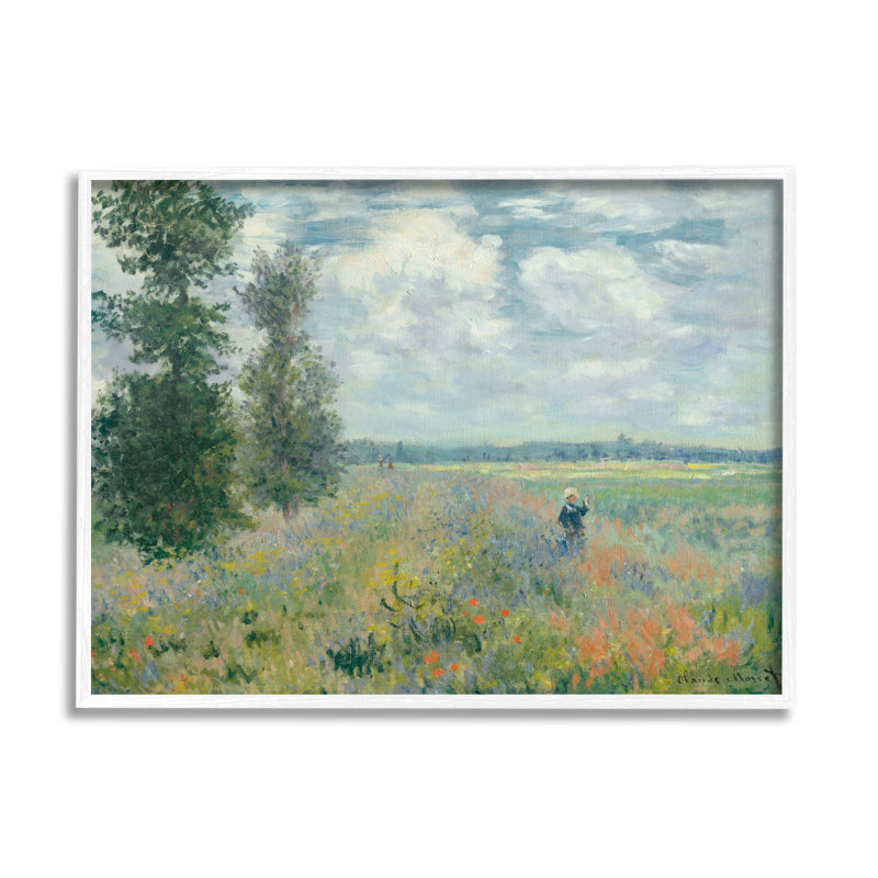 Fleur solitaire solitaire, H 24 po x l 30 po x P 1,5 po, Giclée encadrée blanc bord de mer