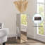 Vase de plancher argenté à miroir, grand vase de 27,5 po avec diamant écrasé, grand vase pour salon, chambre à coucher et bureau