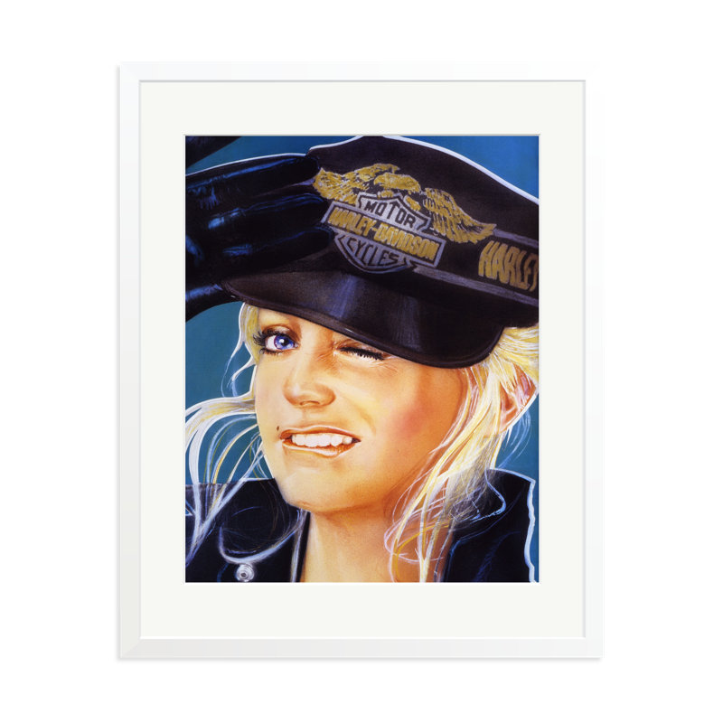 Goldie Hawn, 31" H x 25" W, White