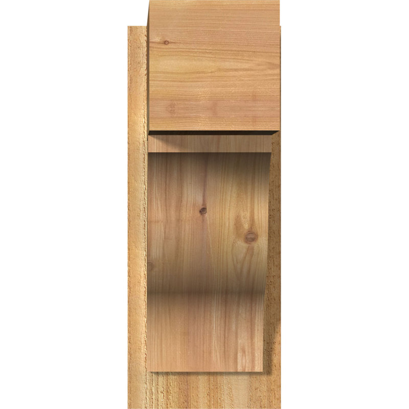 Jeu de blocs Funston, Cèdre rouge de l'Ouest de 8 po (sciage brut), P 16 po x H 20 po