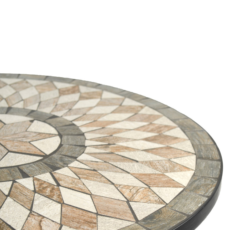 BRAVA BISTRO 60cm Mosaic Table with San Remo Chair Garden Set