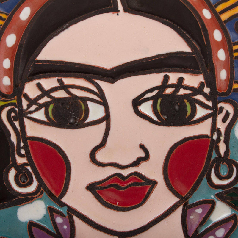 Décoration murale frida prune