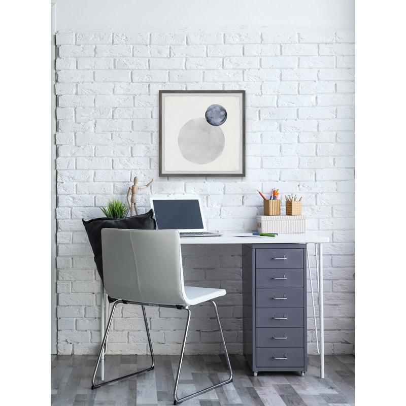 «The Moon And The Earth», reproduction encadrée, H 12 po x l 12 po x P 1,5 po