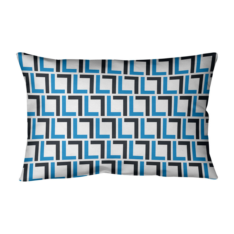 Housse et coussin rectangulaires Carolina Football Luxury, Argent / bleu Carolina / blanc, Polyester sergé