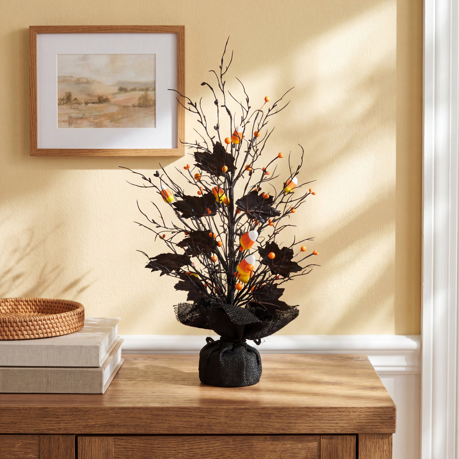 Lighted Halloween Tabletop Tree