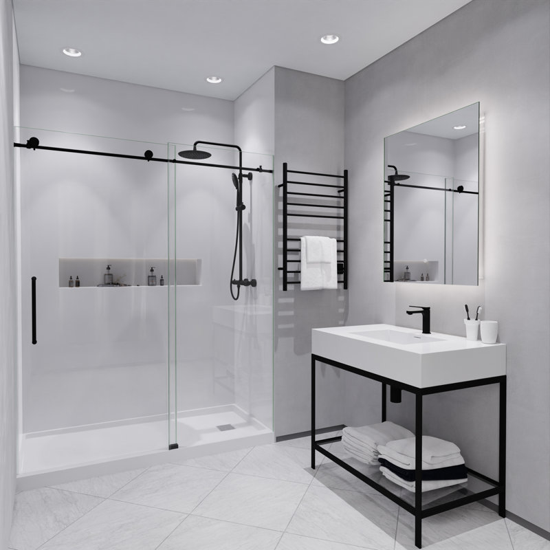 Matte Black and Brushed Nickel Single Handle Bathroom Faucet